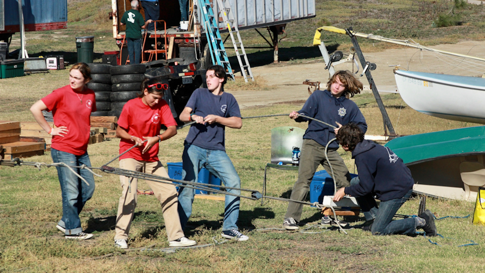 Sea Scouts competing at Southwestern Rendezvous