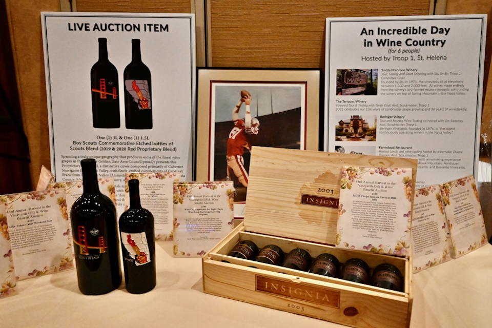 Picture of one of an auction item showing bottles of wine Picture of one of an auction item showing bottles of wine